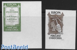 Imperforated. Europa, music year 2v