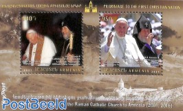 The visits of the Pontiffs of Roman Catholic Church s/s