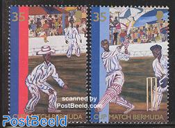 Cricket cup match 2v (see also 2003 CARICOM issue)