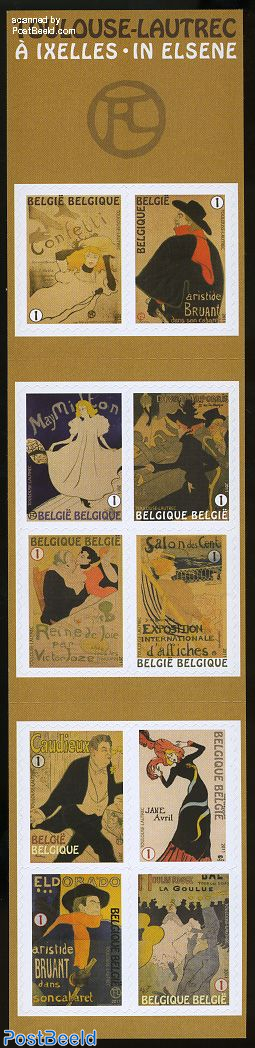 Toulouse-Lautrec 10v s-a in booklet