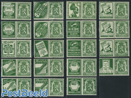 Definitives with promotional tabs 19v