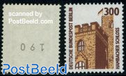 Coil stamps with number on back-side 2v
