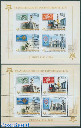 50 Years Europa stamps 2 s/s (perf & imperf.)