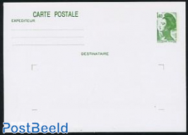Postcard 1.40 green