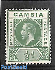 1/2d , WM Multiple Crown-CA, Stamp out of set