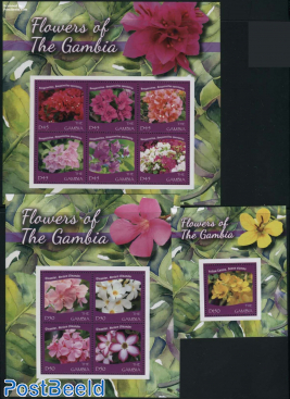 Flowers of The Gambia 3 s/s