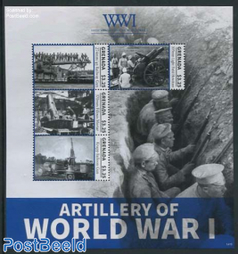 Artillery of World War I 4v m/s