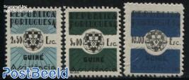 Welfare stamps for fiscal use 3v