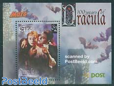 Count Dracula s/s (with 1 stamp)