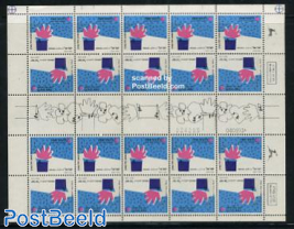 Greeting stamps minisheet