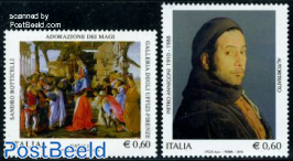 Paintings 2v (P. Annigoni, S. Botticelli)