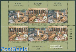 Europa, food sheet from booklet