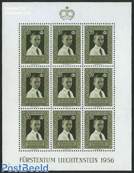 Stamp expo Vaduz, Prince Hans-Adam m/s