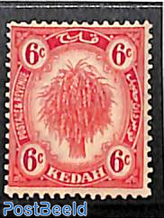 Kedah, 6c, Stamp out of set