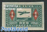 Airmail 1v, imperforated