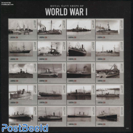 Royal Navy Ships of World War I 20v m/s
