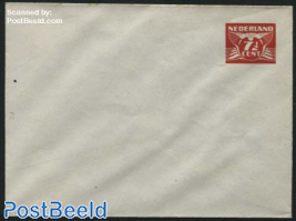 Envelope 7.5c red (ca130x93mm)