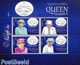 Queen Elizabeth II Sapphire Jubilee 4v m/s