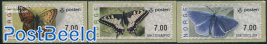 Automat Stamps, Butterflies 3v s-a (face value may vary)