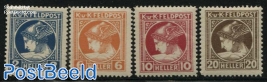 Fieldpost, Newspaper stamps 4v