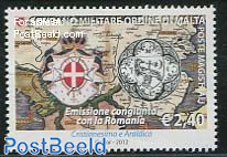 Christendom & heraldry 1v, joint issue Romania