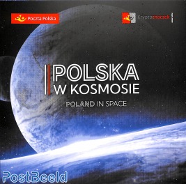 Poland in Space, special folder with stamp+ imperf. s/s
