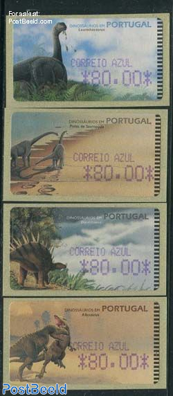 Automat stamps 4v, preh. animals (face value may vary)