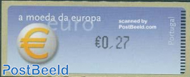 Automat stamp Euro, large (face value may vary)