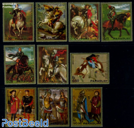 Knights on paintings 10v