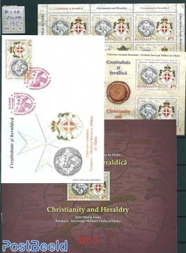 Maltese Order special s/s + minisheet in folder