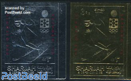 Olympic Winter Games silver/gold imperforated