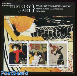 History of art, Henri de Toulouse-Lautrec 3v m/s