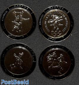 Olympic Games 8v (round foil stamps)