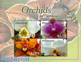 Orchids of the Caribbean 4v m/s