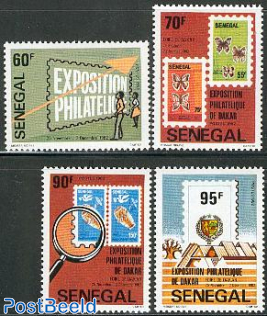 Dakar stamp exposition 4v