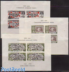 Soviet stamps 3 s/s