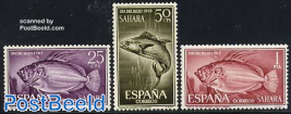 Stamp Day, fish 3v