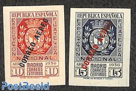 Stamp exposition 2v, airmail