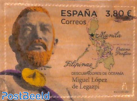 Miguel Lopez de Legazpi 1v, wooden stamp