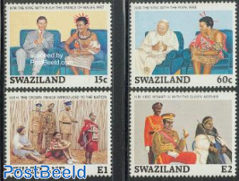King Mswati III 4v