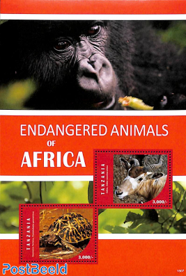 Endangered animals of Africa 2v m/s