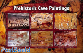 Prehistoric cave paintings 6v m/s