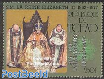 Elizabeth II silver coronation 1v
