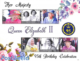 Queen Elizabeth II 95th birthday 6v m/s