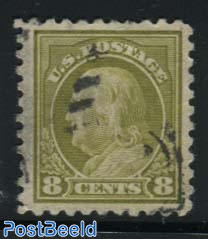 8c, Perf. 10, Stamp out of set