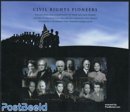 Civil Rights pioneers 6v m/s s-a