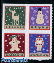 Christmas 4v s-a (from booklets)
