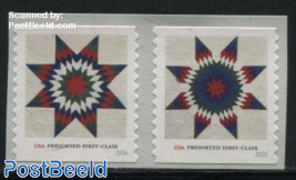 Star Quilts 2v s-a, coil stamps
