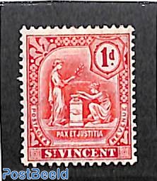 1p, With point under d, Stamp out of set