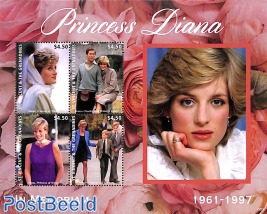 Princess Diana in memoriam 4v m/s